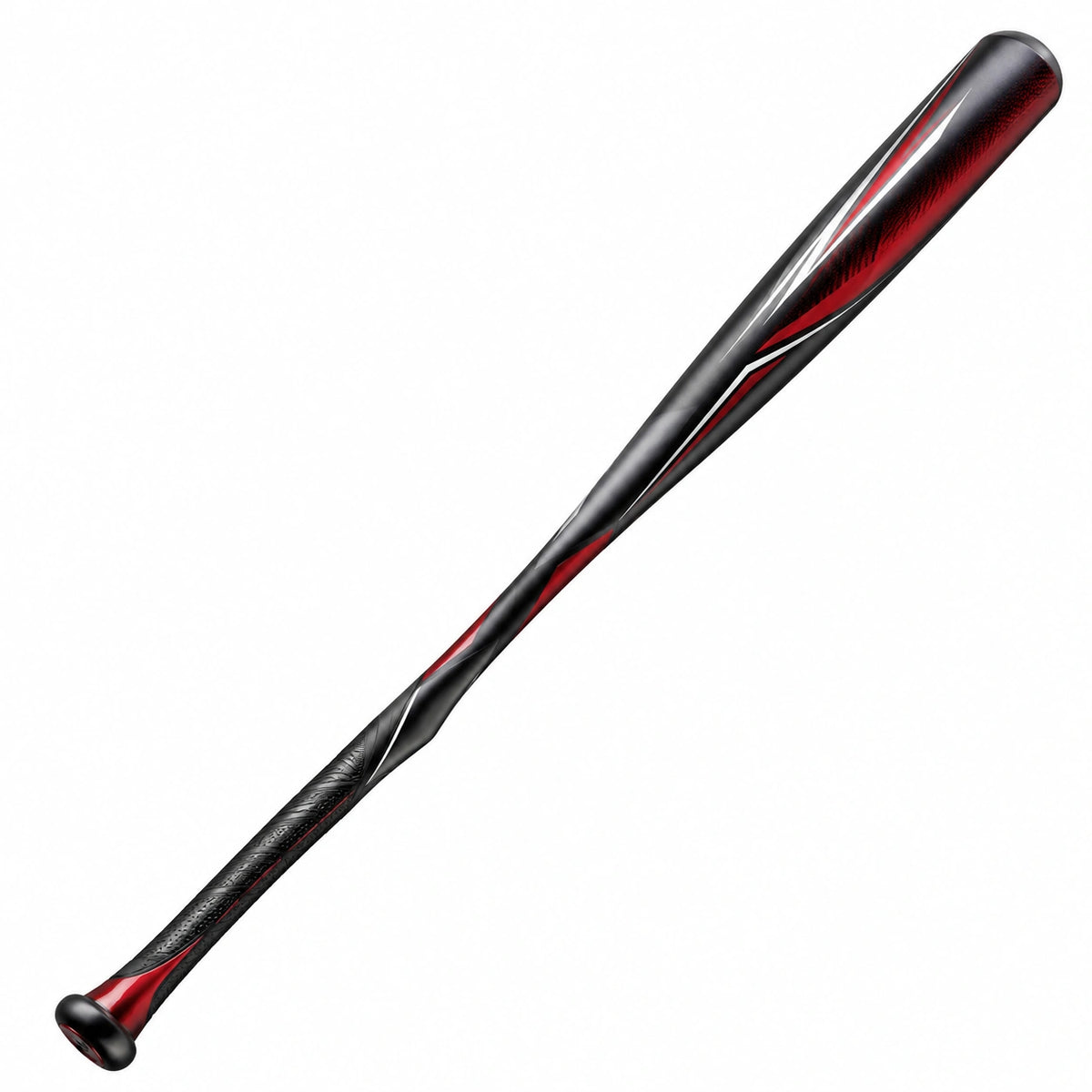 Bate de béisbol negro y rojo para adultos