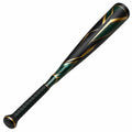 Bate de béisbol profesional negro y dorado