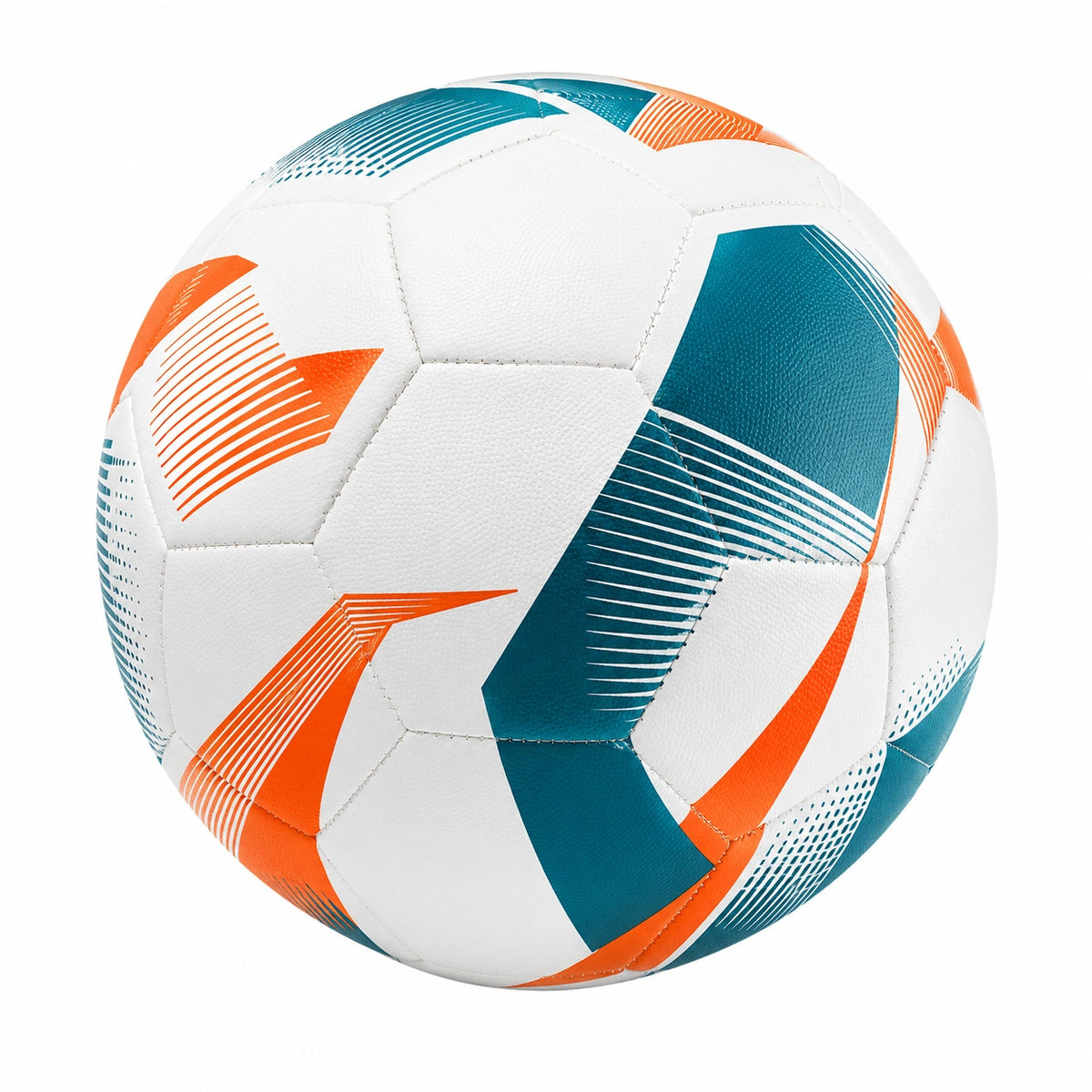 Balón de Fútbol de 22 cm Blanco, Naranja y Verde para Adultos y Jóvenes