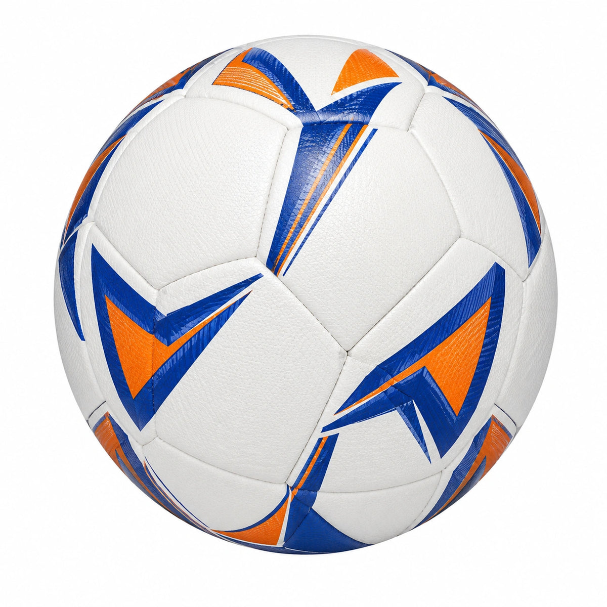 Balón de Fútbol Tamaño 5 Blanco, Azul y Naranja