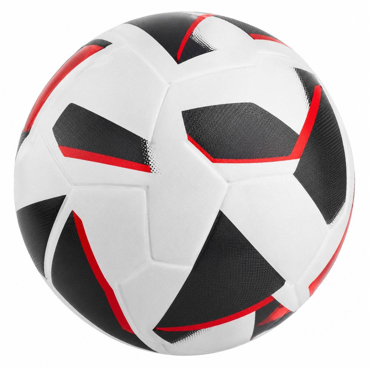 Balón de Fútbol Multicolor para Entrenamientos Blanco/Negro/Rojo