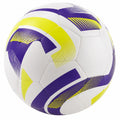 Balón de fútbol blanco, violeta y amarillo, tamaño 5