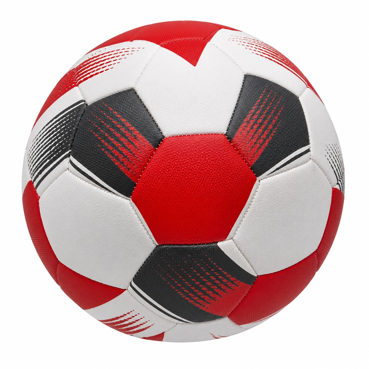 Balón de fútbol tamaño 5 rojo/blanco/negro