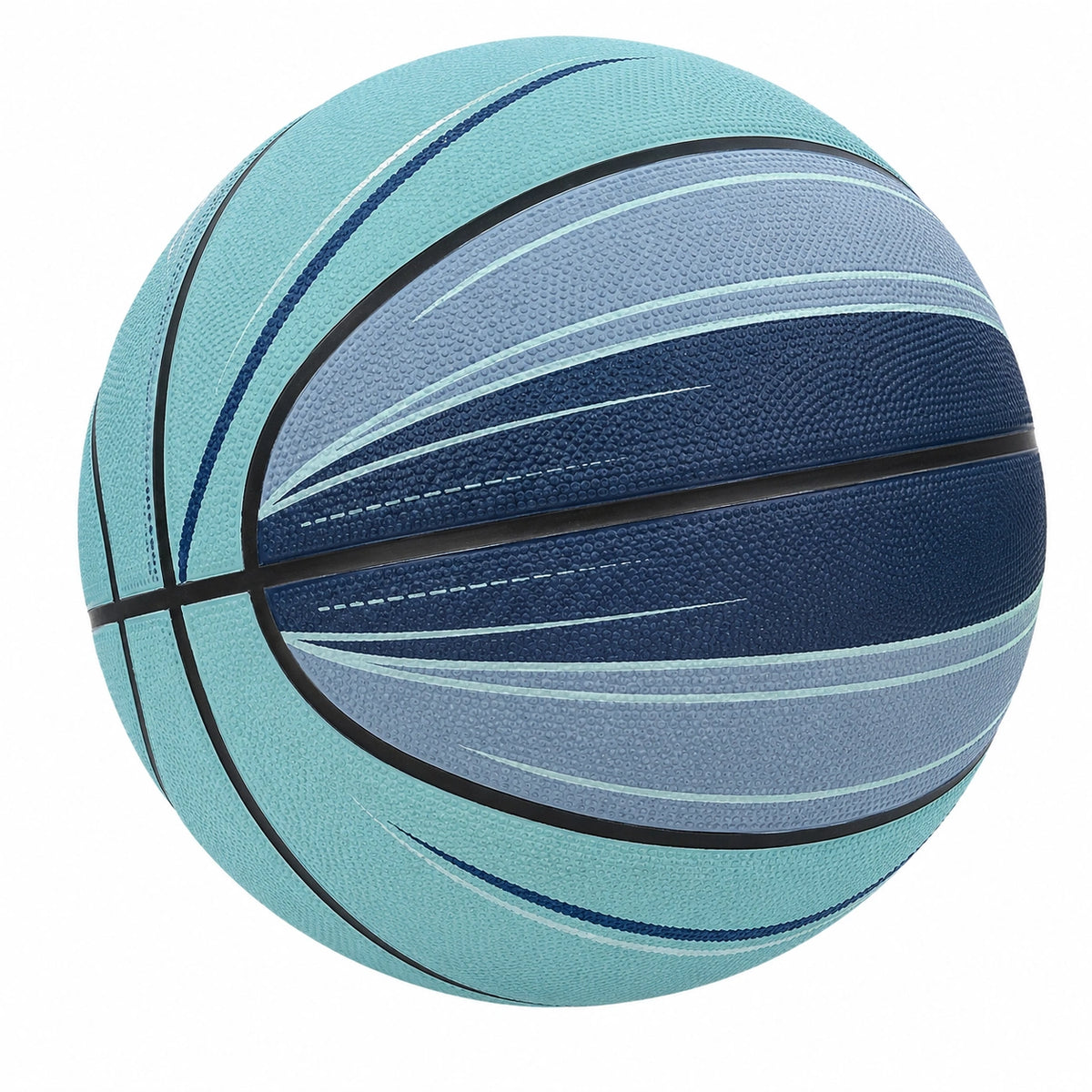 Balón de baloncesto azul claro y azul oscuro para exteriores
