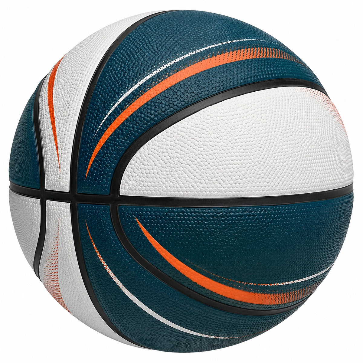 Balón de Baloncesto Exterior Tamaño 7 Azul/Blanco/Naranja