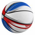 Balón de Baloncesto Blanco/Azul/Rojo Tamaño 7