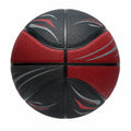 Balón de baloncesto negro y rojo para interiores y exteriores