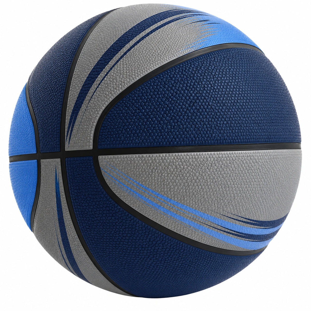 Balón de Baloncesto Talla 7 Azul y Gris