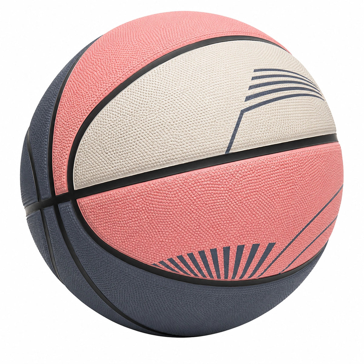 Balón de Baloncesto Talla 7 Rosa, Blanco y Azul