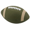 Balón de fútbol americano verde y beige