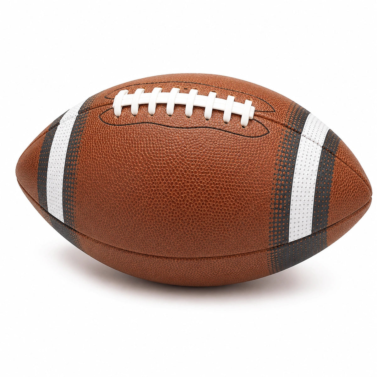 Balón de Fútbol Americano Oficial Marrón con Rayas Blancas