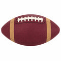 Balón de fútbol americano marrón con textura antideslizante y costuras reforzadas
