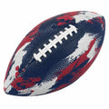 Balón de fútbol americano multicolor rojo, azul y blanco
