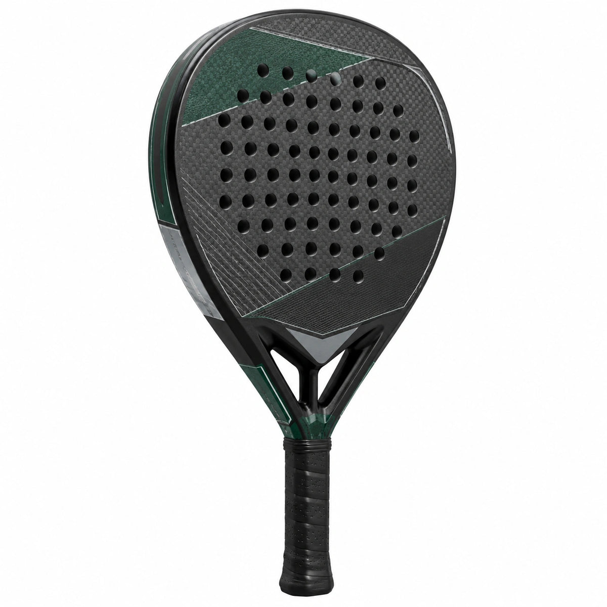 Pala de pádel para adultos negro/verde - Control y potencia
