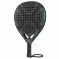 Pala de Pádel Negra y Verde con Superficie Perforada