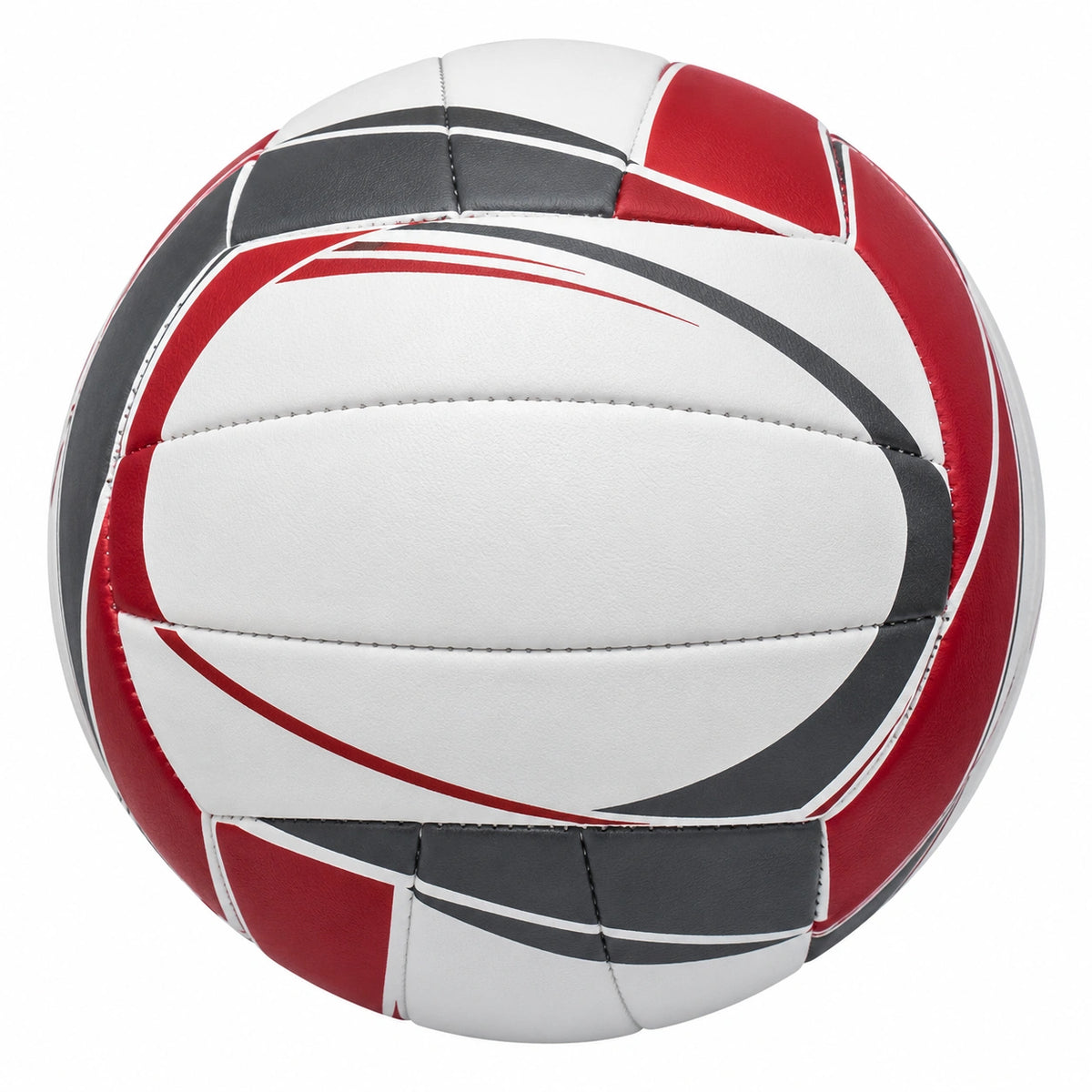 Balón de voleibol rojo, blanco y negro para competiciones