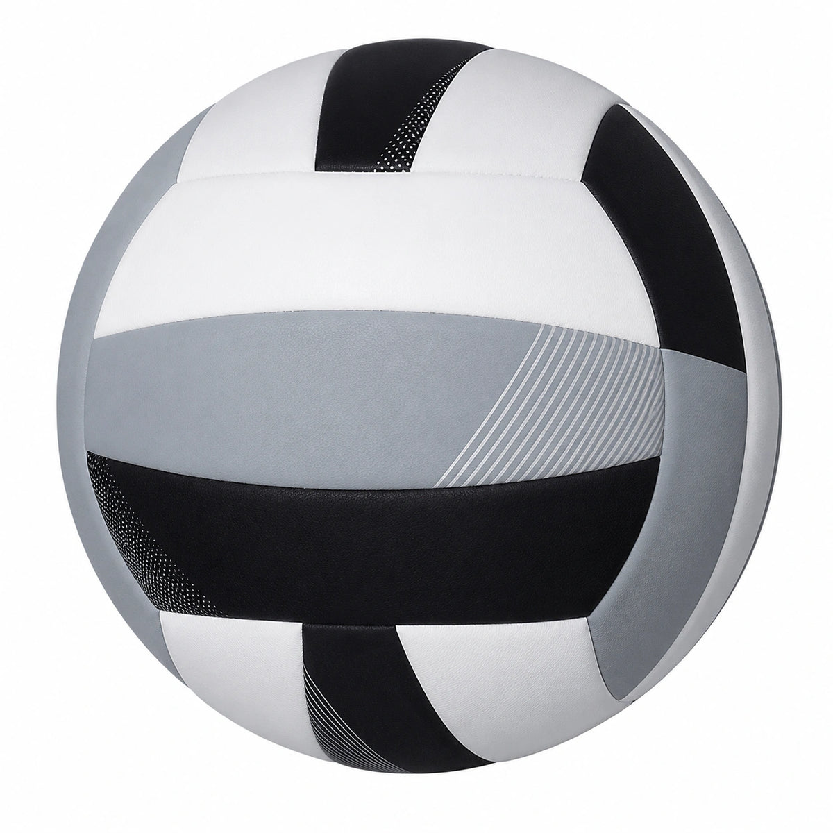 Balón de Voleibol Blanco, Negro y Gris para Entrenamiento y Competición