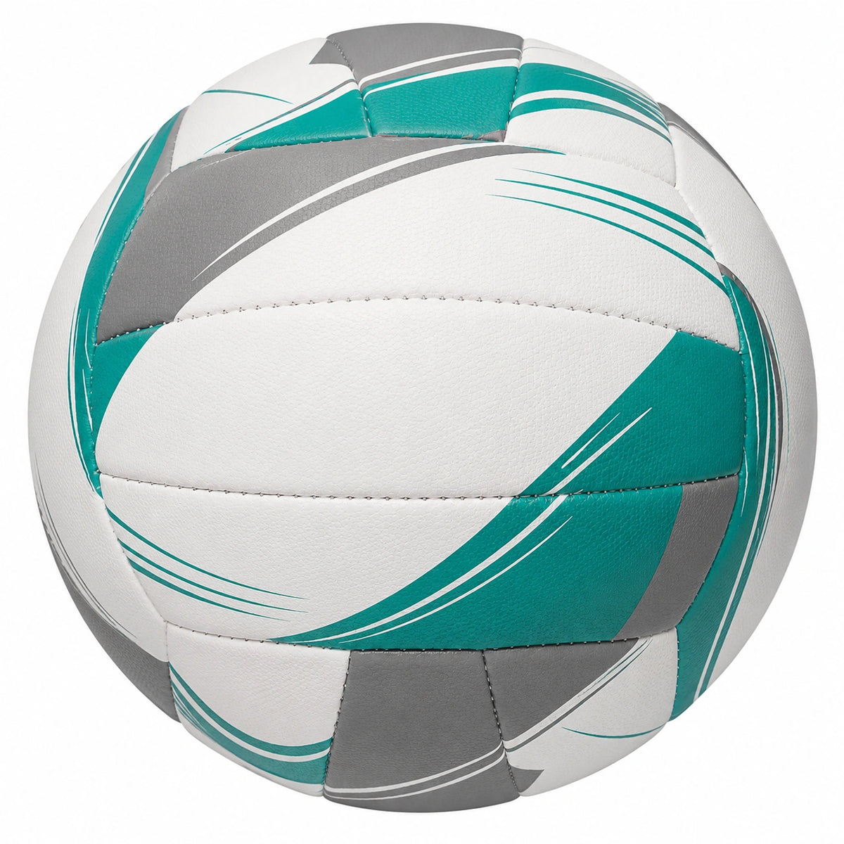 Balón de voleibol blanco, gris y verde