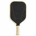 Pala de Pickleball de Fibra de Carbono Negro y Beige
