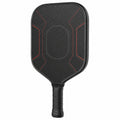 Pala de Pickleball Negra/Roja con Fibra de Carbono