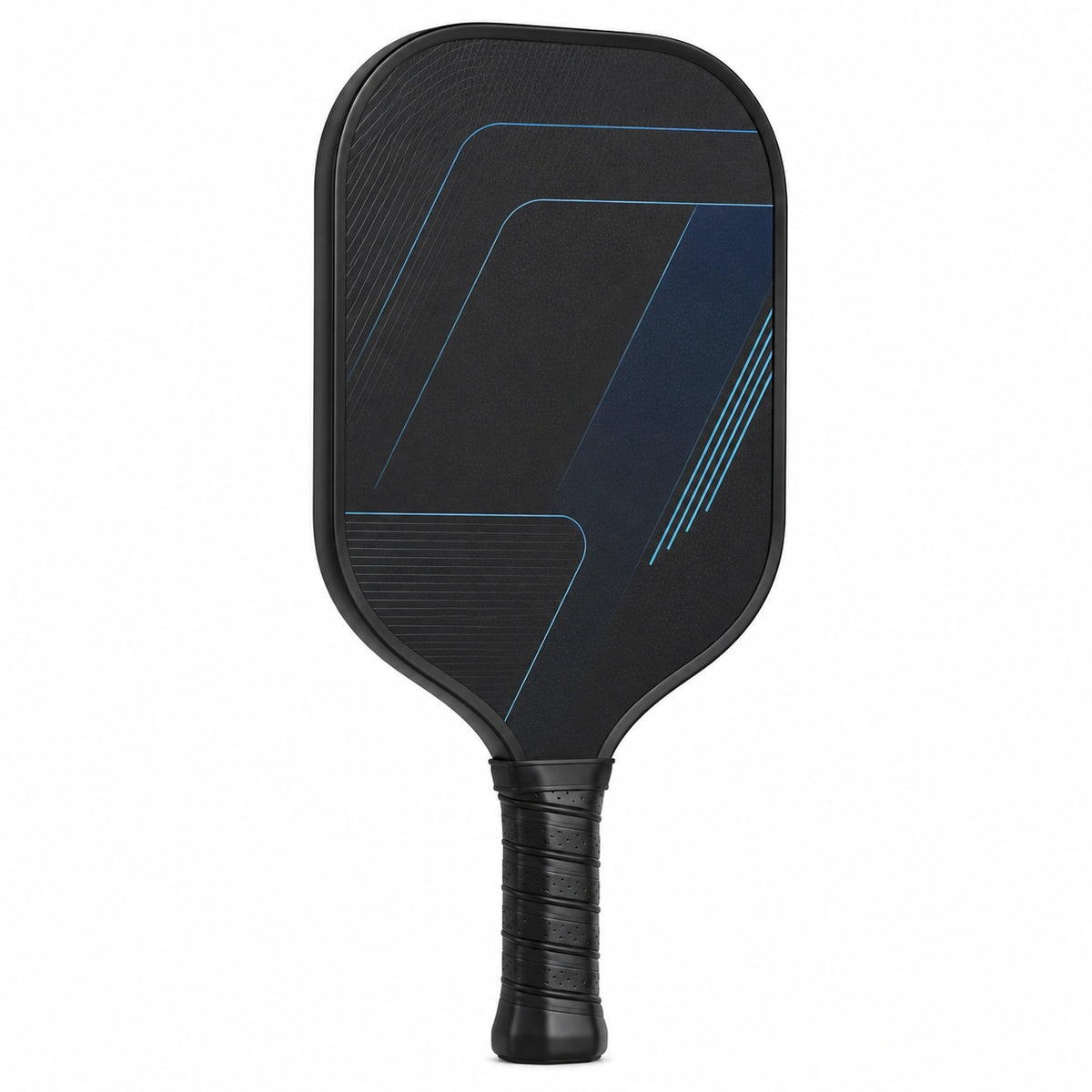 Pala de Pickleball Negro y Azul de Alto Rendimiento