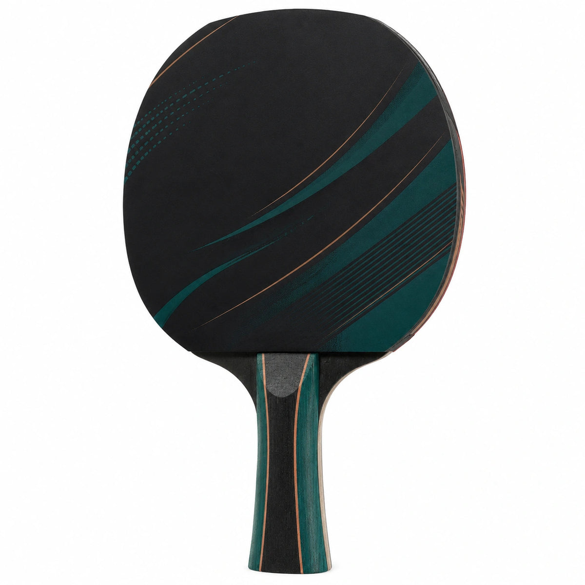 Raqueta de Tenis de Mesa Profesional Negra/Verde