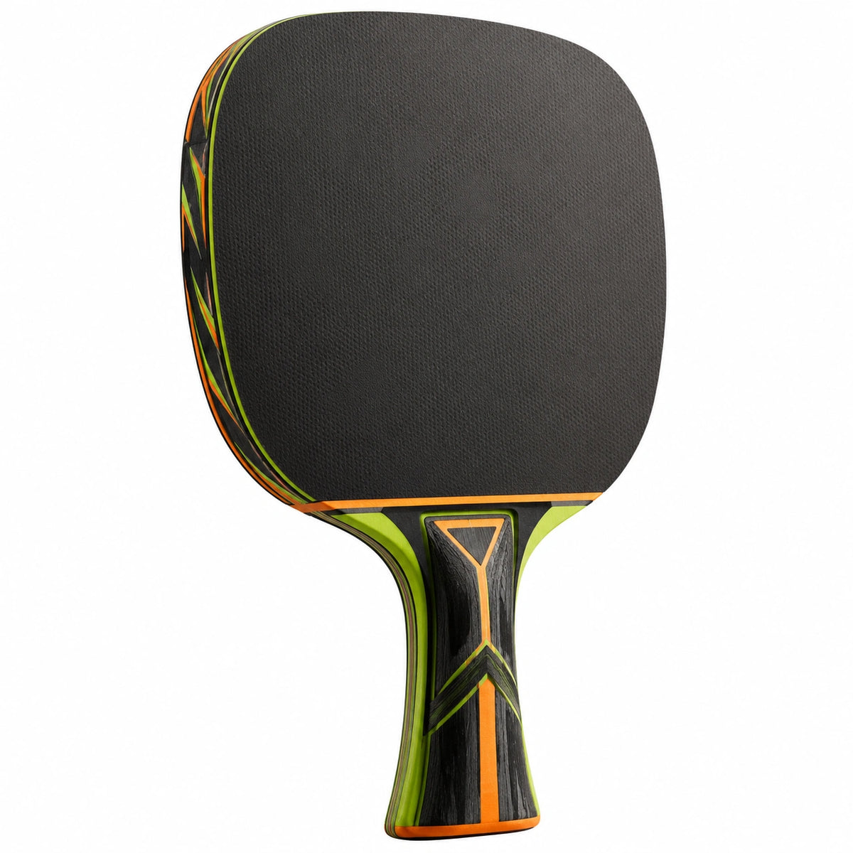 Raqueta de Tenis de Mesa Profesional Negro/Verde/Naranja