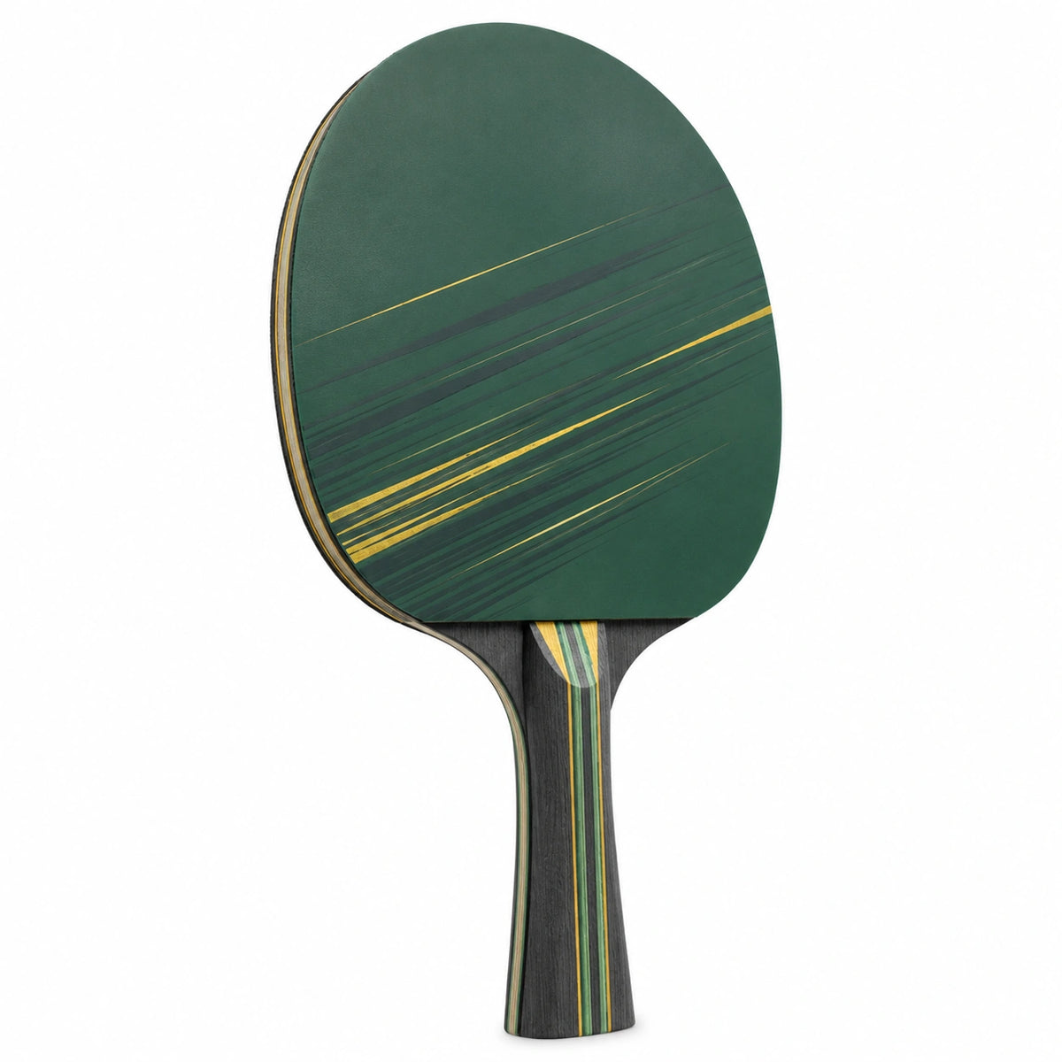 Raqueta de Ping Pong Verde con Goma Multicapa