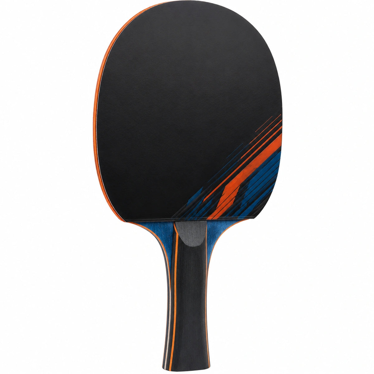 Raqueta de Ping Pong Negro y Naranja de Alto Rendimiento
