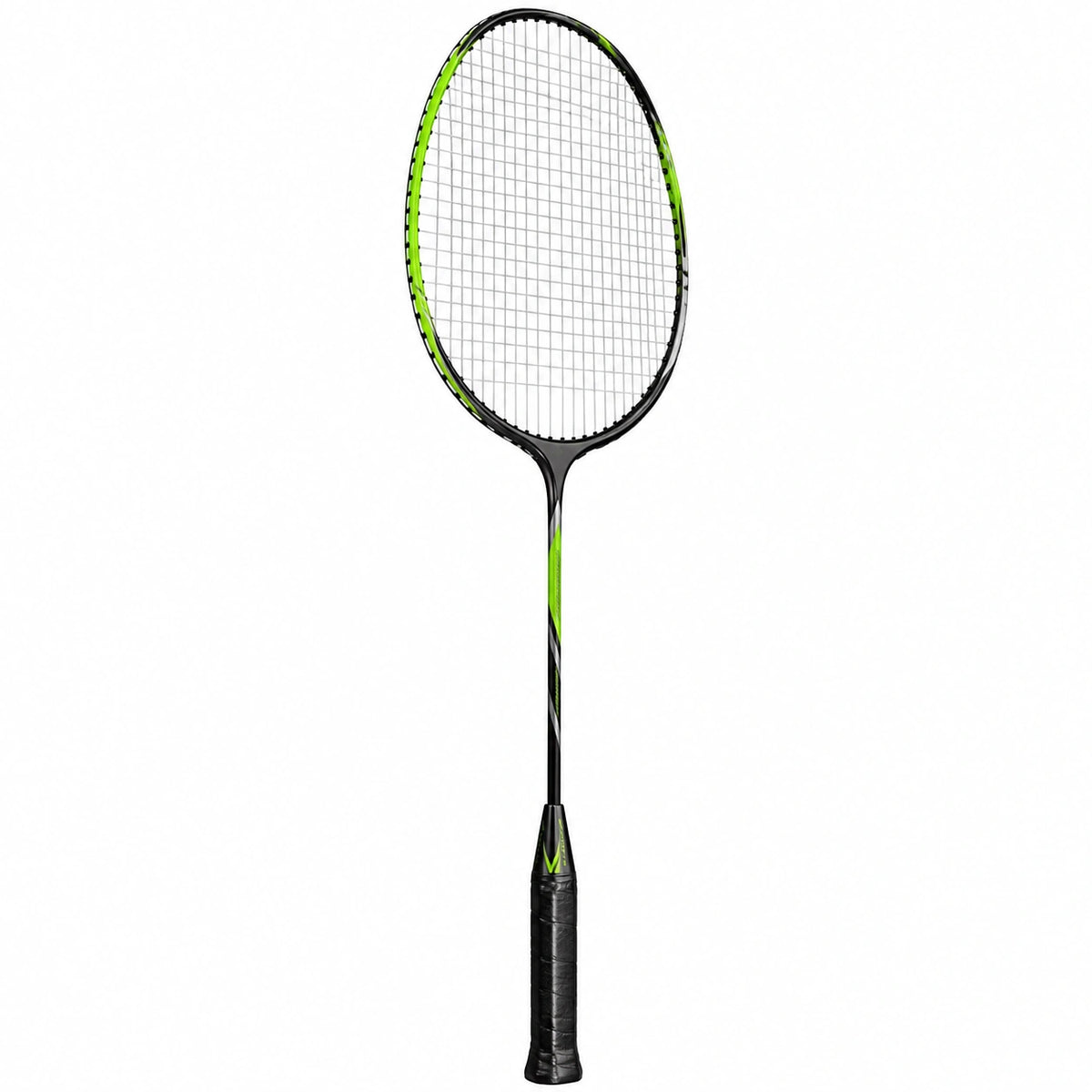 Raqueta de bádminton ligera negra y verde, 67 cm