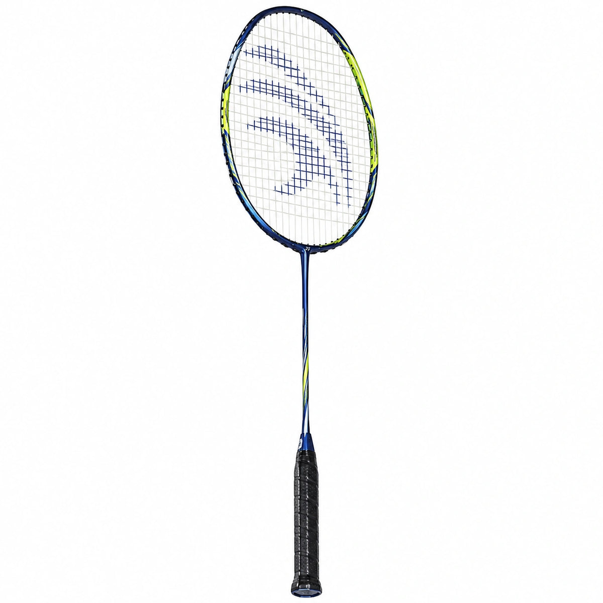 Raqueta de bádminton ligera azul y amarillo para adultos